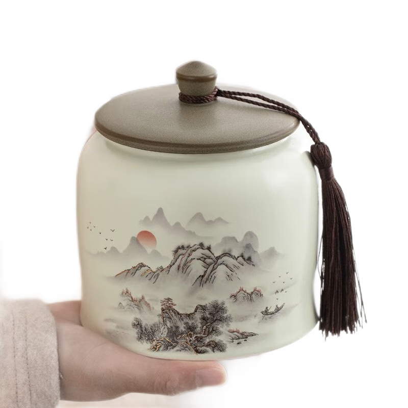 微光里  陶瓷茶叶罐