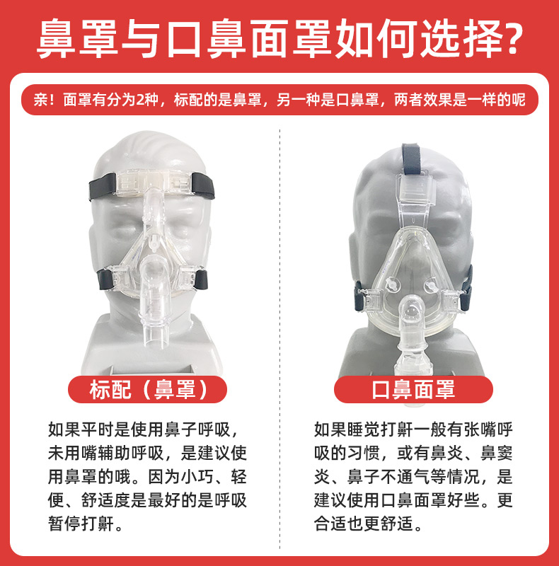 可孚呼吸机家用止鼾器睡眠暂停无创医疗用打呼噜老人全自动便携式