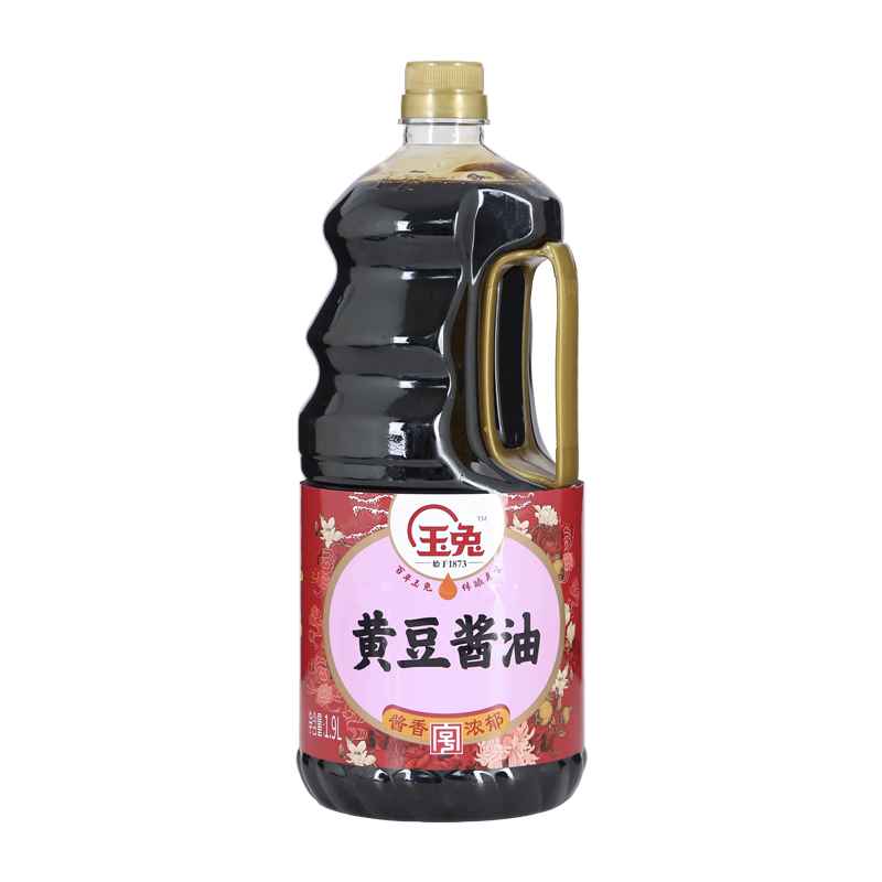 玉兔1.9 l纯粮酿造调味汁黄豆酱油