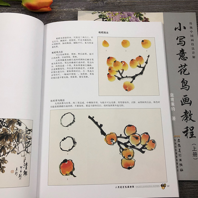 小写意花鸟画上下全2册详解画册