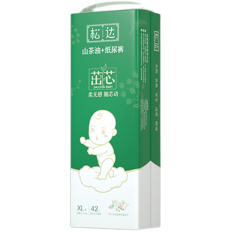 松达山茶油茁芯xl42片宝宝尿不湿