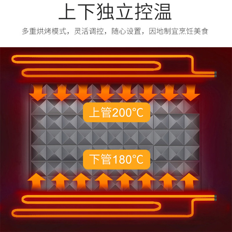 格兰仕电烤箱烤家用烘焙多功能大容量42升全自动风炉烤箱商用小型