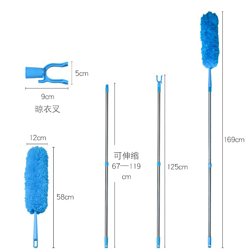 鸡毛除尘扫灰家用可伸缩除尘掸子